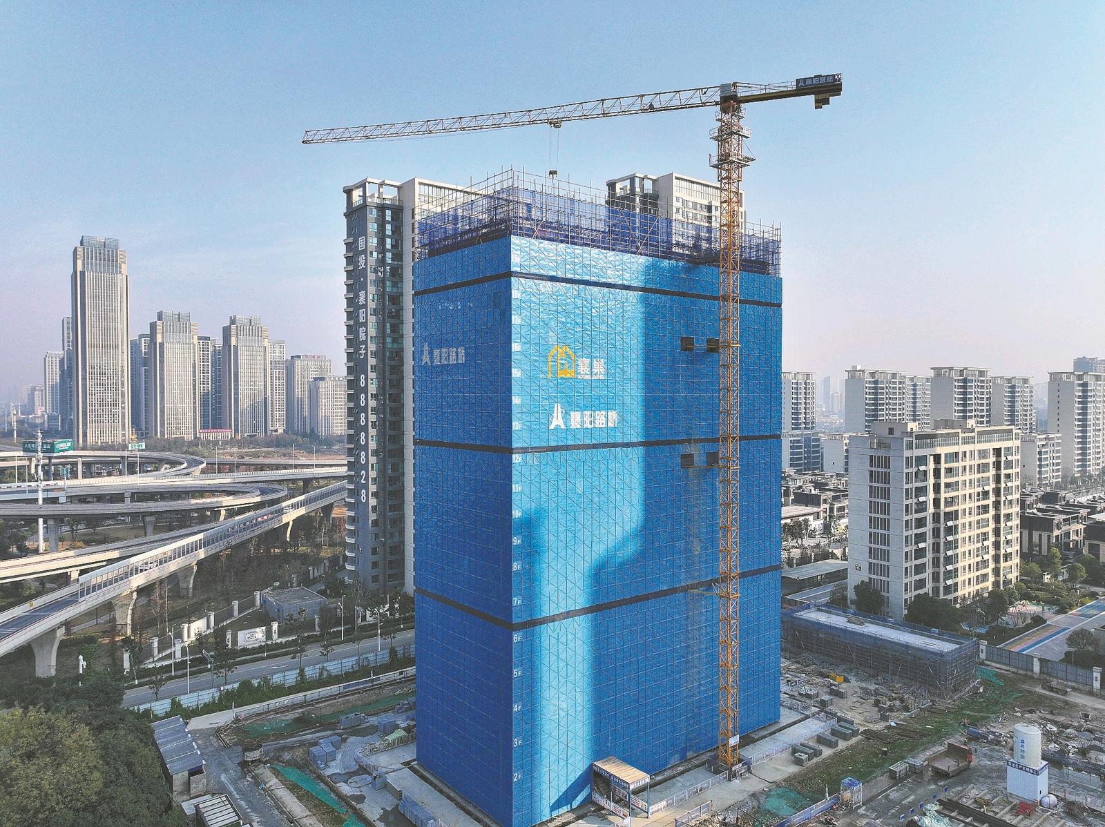 王寨青年社区项目工地施工中