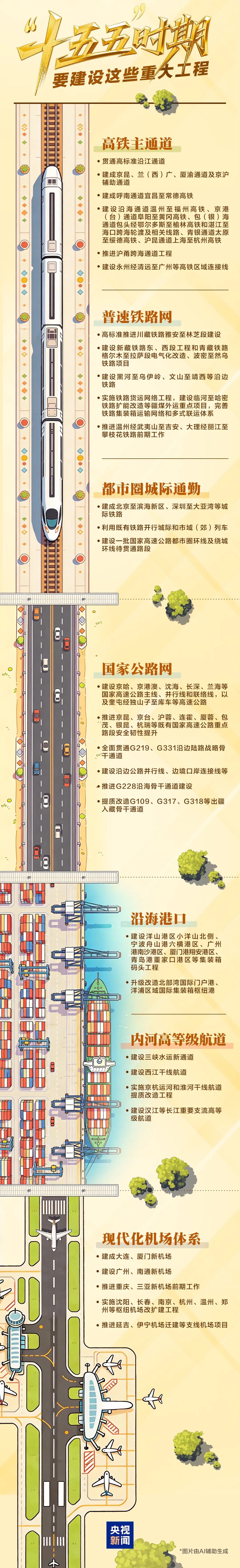 &ldquo;十五五&rdquo;蓝图，画了这些&ldquo;路&rdquo;！